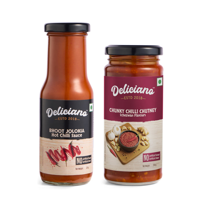 Heatseeker - Schezwan Chutney + Bhoot Jolokia · 470g (250g & 220g)