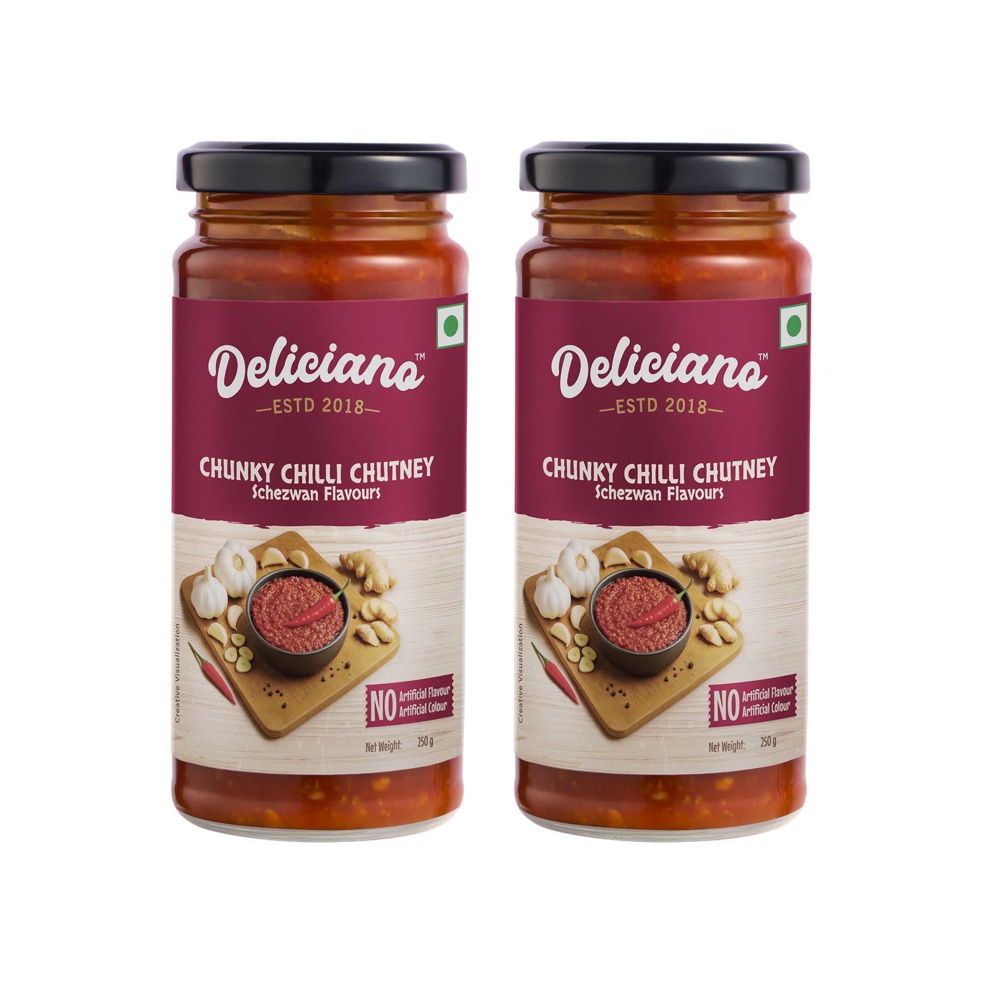 Chunky Chilli Chutney Schezwan Flavour