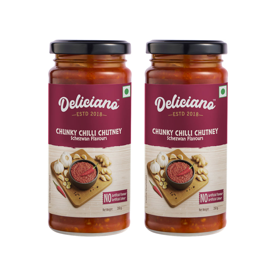 Chunky Chilli Chutney Schezwan Flavour