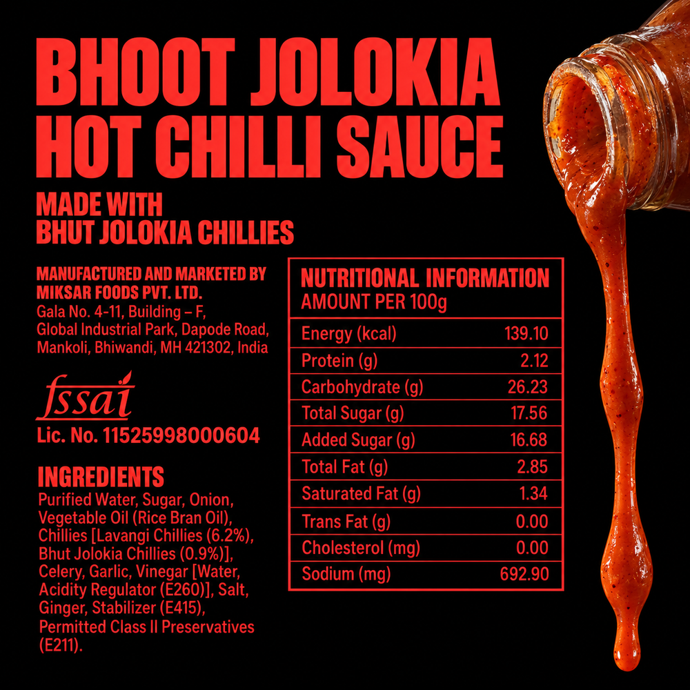 Bhoot Jolokia Hot Chilli Sauce