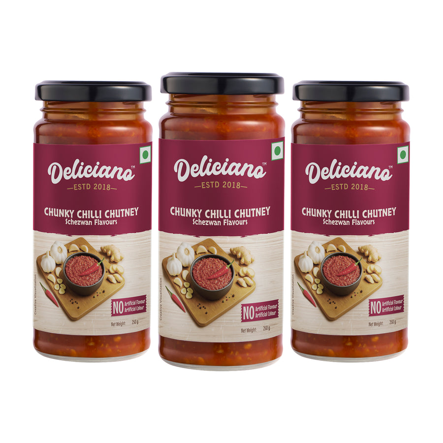 Chunky Chilli Chutney Schezwan Flavour